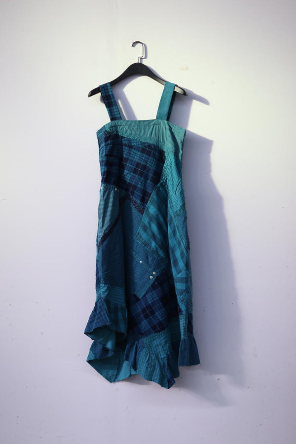 By Walid Maggy dress 1409829W SS22 blue -green